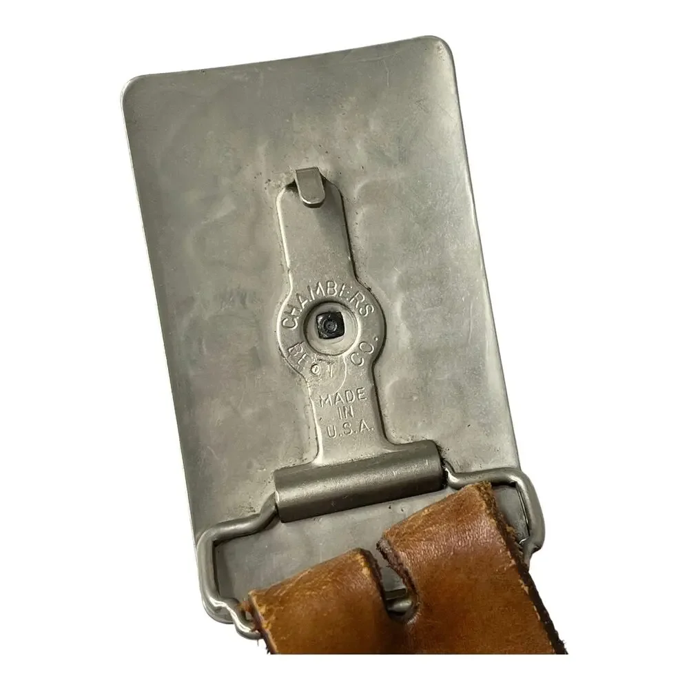 Chamber Leather Belt Silver Buckle Kids Horse Saddle Western Cowboy 18